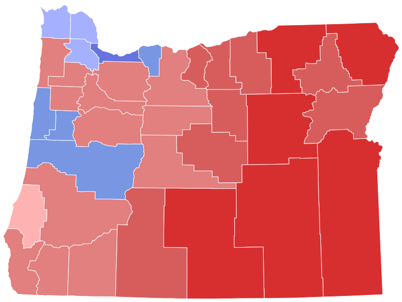 File:2008 United States Senate election in Oregon results map by county.svg