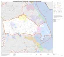 Map of Massachusetts House of Representatives' 6th Plymouth district, based on the 2010 United States census. 2013 map 6th Plymouth district Massachusetts House of Representatives DC10SLDL25177 001.png