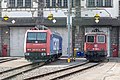 * Nomination 2 generations of electric locomotives: SBB Cargo Re 482 027 and SBB Cargo Re 421 384 at the SBB workshop in Bellinzona (Ticino). --JoachimKohler-HB 23:39, 16 January 2024 (UTC) * Promotion  Support Good quality. --Plozessor 05:37, 17 January 2024 (UTC)