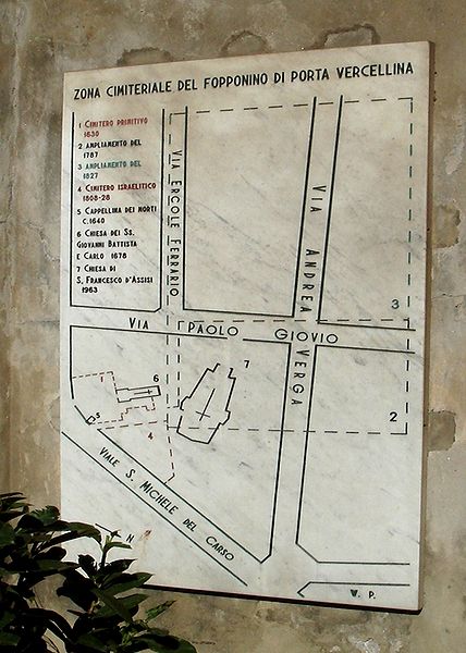 File:3346a - Milano - Fopponino di P.ta Vercellina - Mappa storica - Foto Giovanni Dall'Orto, 6-Mar-2008.jpg