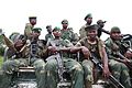 3 décembre 2014. Beni, Nord Kivu, RD Congo - Des soldats des Forces armées de la RD Congo en patrouille pour sécuriser la ville contre les attaques des groupes armés. (16716839727).jpg