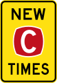 (R5-V103) New Clearway Times (Used in Victoria)