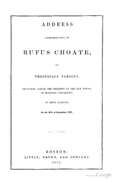 File:Address Commemorative of Rufus Choate (IA addresscommemor01parsgoog).pdf