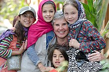 Afghan girls in Kabul in 2012 Afghan girls in September 2012.jpg