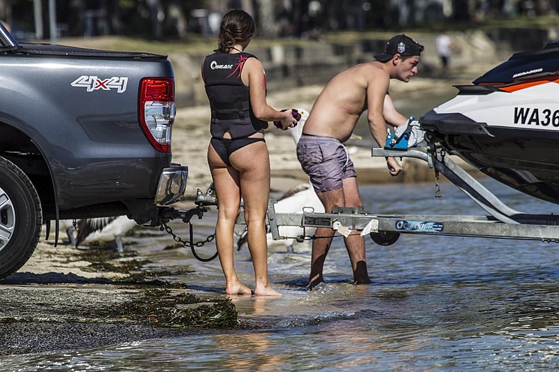 File:After a day on a Jet Ski Bribie Island -1 (36150328461).jpg