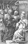 Albrecht Dürer - Christ before Caiaphas (No. 4) - WGA7299.jpg