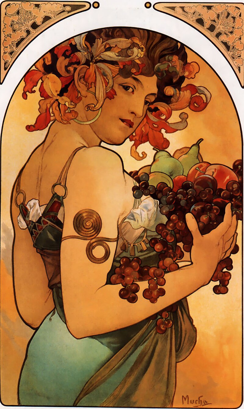 ファイル:Alfons Mucha - Fruit.jpg - Wikipedia