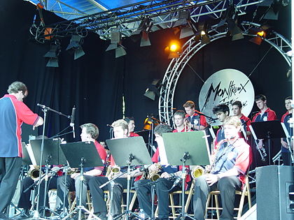 Australian Youth All Star Big Band performing at the Montreux Jazz Festival in 2004.