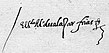 semnătura lui Alonso de Salazar y Frías
