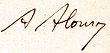 firma di Amado Alonso