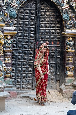 18th Century Metal Door in Kathmandu Durbar Square By Eco Holidays Nepal