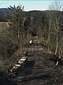 embankment of a former cog railway