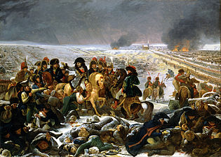 La batalla de Eylau, 9 de febrero de 1807, 1807, 104.9 × 145.1 cm, Louvre.