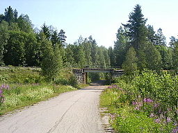 Viadukt vid Västerdalsbanan i Rågsveden.