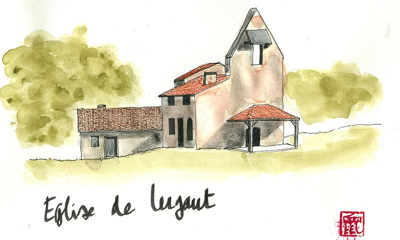 File:Aquarelle de la chapelle de Lugaut.jpg