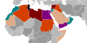 Location map of Arab Spring.