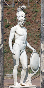Standbeeld van Ares in Hadrian's Villa.