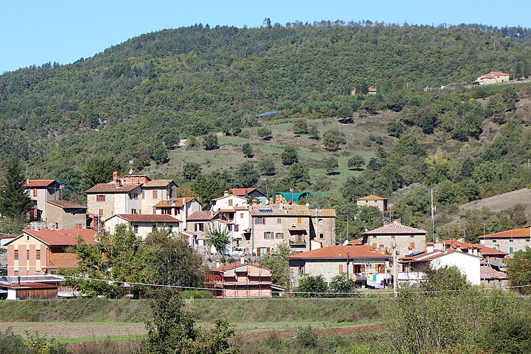 Monte Dogana Map Peak Arezzo Tuscany Italy