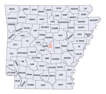 List Of Counties In Arkansas: Wikimedia list article