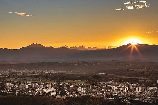 Image: Atardecer en Popayán, Cauca