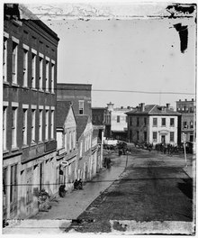 Whitehall Street, seen here in 1864, was the site of many early Jewish businesses in Atlanta. Atlanta, Ga. View on Whitehall Street LOC cwpb.03361.tif