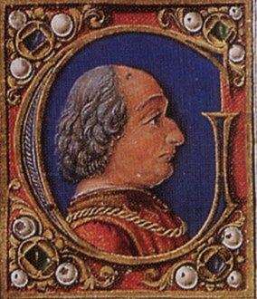 Françésco Berlinghieri, Septe giornate della geographia, ritræto de Federîco da Montefeltro, 1450 ca.-1470 ca. [3]