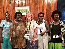 Getsi (right) with fellow MPs and Natasha Stott Despoja Awg-womens-power-2.jpg