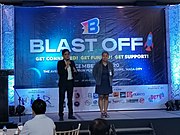 Julius Bulahan and Imelda Brazal during Blast Off in Naga City