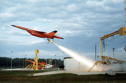 BQM-34F Firebee II RATO launch, Tyndall AFB 1982
