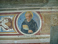 Badia Fiorentina, chiostro degli aranci, storie di san benedetto, tondo 01 San Bernardo abate.JPG