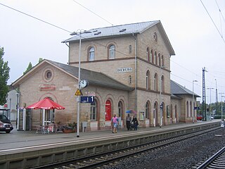 Stazione dei treni di Dieburg