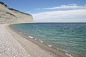 Strand aan de Baie de la Tour