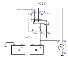 Schaltplan Anlasserrelais - Wiring Diagram