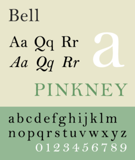 Bell (typeface) typeface of Scotch Roman origin designed in 1788