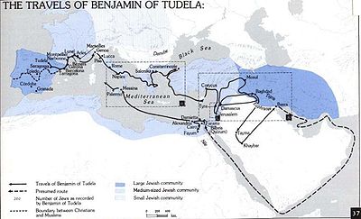 Map of the route. Benjamin of Tudela route.jpg