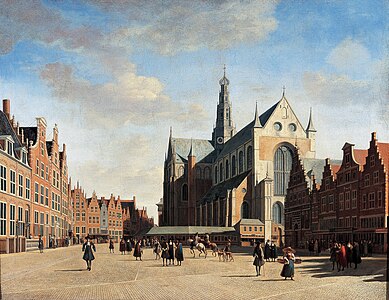 Le Grand marché à Haarlem (1696) Haarlem, musée Frans Hals.