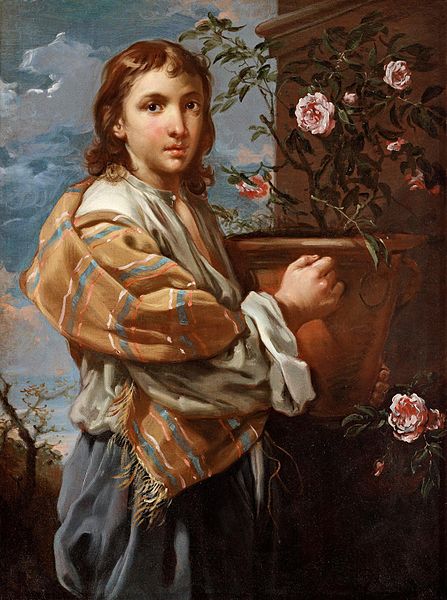 File:Bernhard Keil - A boy with a bowl of roses.jpg