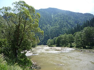 Bistrița poblíž Vatra Dornei