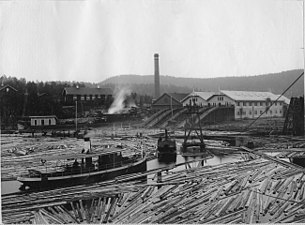 Bollstabruks sågverk 1898.