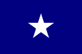 Bandera "Bonnie Blue" (Bella blava) de la República de Florida Occidental 1810