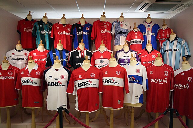 Middlesbrough shirts, 1994–2010