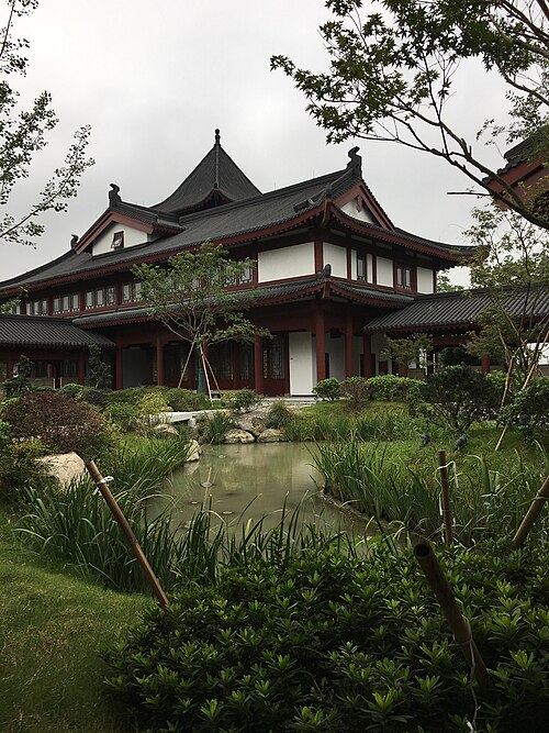 A replica of Qiushi Academy within the Zijingang Campus; Qiushi or seeking truth is the motto of the university