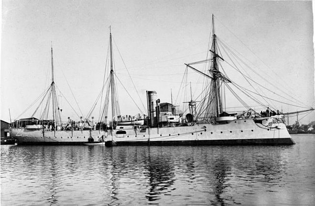 SMS Geier of the Bussard class, one of the predecessor types that led to the Gazelle design