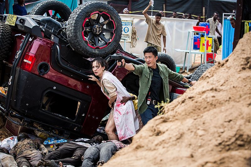 File:CELINA JADE with WU JING (Wolf Warrior 2).jpg