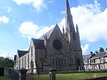 Calder Street / 26 Bute Street, Calder Parish Church, einschließlich Manse, Gatepiers und Geländer