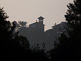 Can Solias, a Vallvidrera, vista des del camí del Pebràs, sobre Can Sauró.