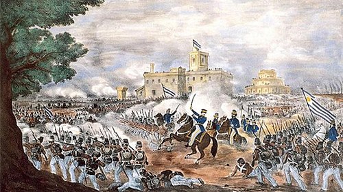 The victory of the Ejército Grande at the Battle of Caseros resulted in the overthrow of Juan Manuel de Rosas.