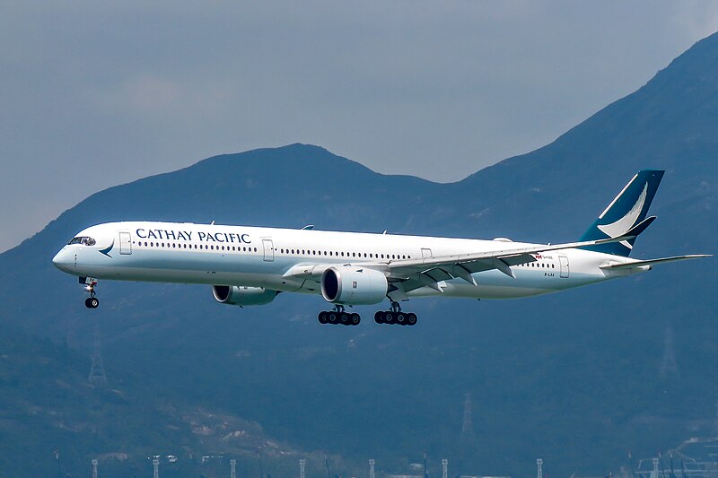 File:Cathay Pacific A350-1000 (B-LXA) @ HKG, March 2019.jpg