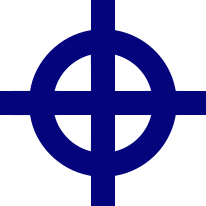 A Celtic wheel cross.