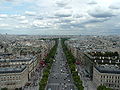 View from the Arc de Triomphe.